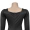 Fashionable women's back slit cape sleeve rhinestone elegant dress