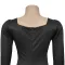 Fashionable women's back slit cape sleeve rhinestone elegant dress
