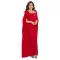 Fashionable women's back slit cape sleeve rhinestone elegant dress