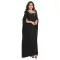 Fashionable women's back slit cape sleeve rhinestone elegant dress