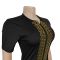 Fashionable women's rhinestone bag arm slit elegant slim fit dress