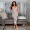 Sequin camisole V-neck dress sexy camisole fringe skirt one-piece dress for women