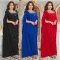 Fashionable women's back slit cape sleeve rhinestone elegant dress