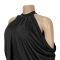 Fashionable women's slim fit elegant off shoulder sleeve wrapped arm dress new