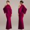 Fashionable women's slim fit elegant off shoulder sleeve wrapped arm dress new