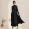 Fashion women's slim fit waist button round neck shawl dress new
