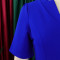 Women's summer new short sleeved V-neck pleated high waist fashionable temperament cinched waist African dress