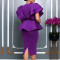 Fashionable and elegant ruffled slim fit dress for women, African dress