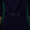2025 summer new fashionable temperament V-neck solid color plus size pleated African foreign trade dress