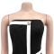 Fashionable women's sexy strapless bag arm backless button jumpsuit