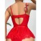 Large size thin lace garter belt, fashionable silk stocking sling, European and American one-piece   3PCS