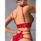 Beautiful and sexy lingerie lace gathering bra two-piece set
