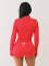 Cool girl, dark style spicy girl, wearing slim shorts, long sleeved suit