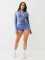 Cool girl, dark style spicy girl, wearing slim shorts, long sleeved suit