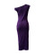 2025 New Cross border Cute and Fashionable Water Ripple Slanted Shoulder Dress in Stock