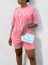 2025 New Cross border Women's Fashion, Leisure and Leisure Small Pit Bar T Two piece Set