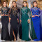 Fashionable women's elegant rhinestone slim fit bag arm shawl dress