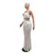 Sexy camisole V-neck lace see through hip hugging dress with exposed waist long skirt, Amazon new style
