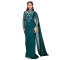 Fashionable women's elegant rhinestone slim fit bag arm shawl dress