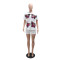 Women's sequined hoodie casual loose top women's short two-piece set