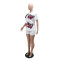 Women's sequined hoodie casual loose top women's short two-piece set