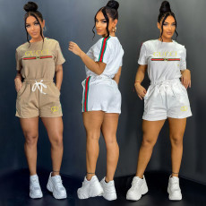 2025 New Product Fashion Leisure Set Steel Pressure Embroidery High end Two piece Set