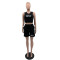 2025 summer fashion casual sports suit sleeveless vest shorts two-piece set