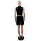 2025 summer fashion casual sports suit sleeveless vest shorts two-piece set