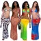 Sweet printed sexy bikini swimsuit women's swimsuit three piece set