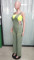 Slim fit elastic wash denim jumpsuit with suspender and wide leg jumpsuit