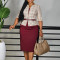 Fashionable temperament printed patchwork bag hip OL pencil skirt African dress