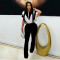 Fashion women's casual slim fit sports short sleeved pants two-piece set