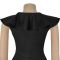 Fashionable women's elegant high waisted ruffled party dress