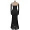 Fashion women's sexy strapless see through lace long skirt two-piece set