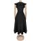 Fashionable women's elegant high waisted ruffled party dress