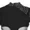 Fashionable women's temperament long sleeved transparent bubble bead dress dress