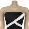 Fashionable women's sexy slim fit strapless bag arm length short skirt new