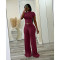 Slimming up, lifting buttocks, sexy knot, wide leg flared pants, long pants set