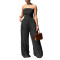 Jumpsuit, high waist, sexy strapless, sleeveless, wide leg, casual vacation party, summer