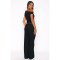 Elastic Bubble Single Shoulder Diagonal Collar Folded Wide Leg Pants Set Two Piece Set