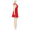 Women's dress sexy fluffy short skirt V-neck party nightclub dress summer