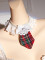 Sexy lingerie set lace bra plaid short skirt thong tie four piece set