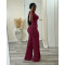 Slimming up, lifting buttocks, sexy knot, wide leg flared pants, long pants set