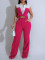 Sleeveless shirt set, summer suit two-piece set, fake two-piece OL