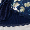 Sexy lingerie lace print women's nightgown thong two-piece set