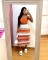 New women's casual bikini section colorful beach skirt