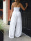 Jumpsuit, high waist, sexy strapless, sleeveless, wide leg, casual vacation party, summer