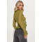 Y2K hollow lace V-neck cardigan long sleeved lace up top
