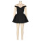 Women's dress sexy fluffy short skirt V-neck party nightclub dress summer