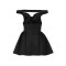 Women's dress sexy fluffy short skirt V-neck party nightclub dress summer